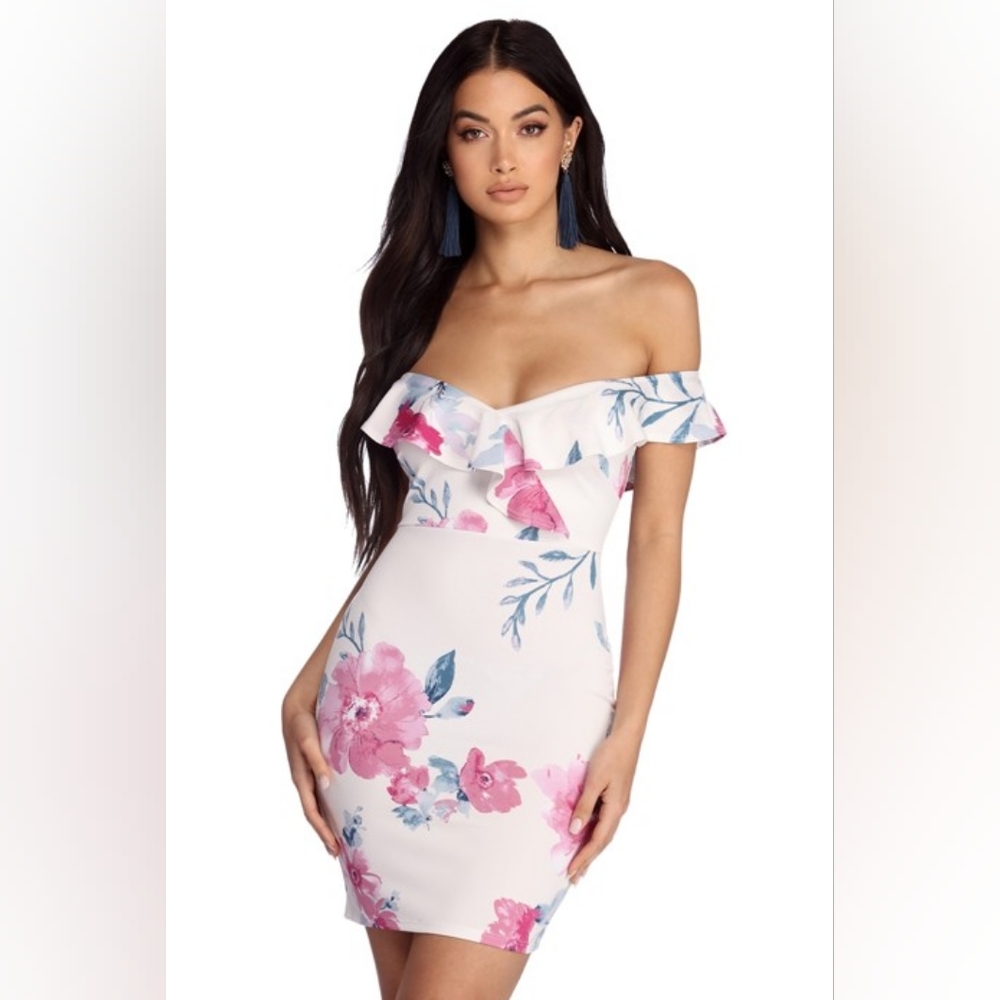 Ruffles Floral Mini dress